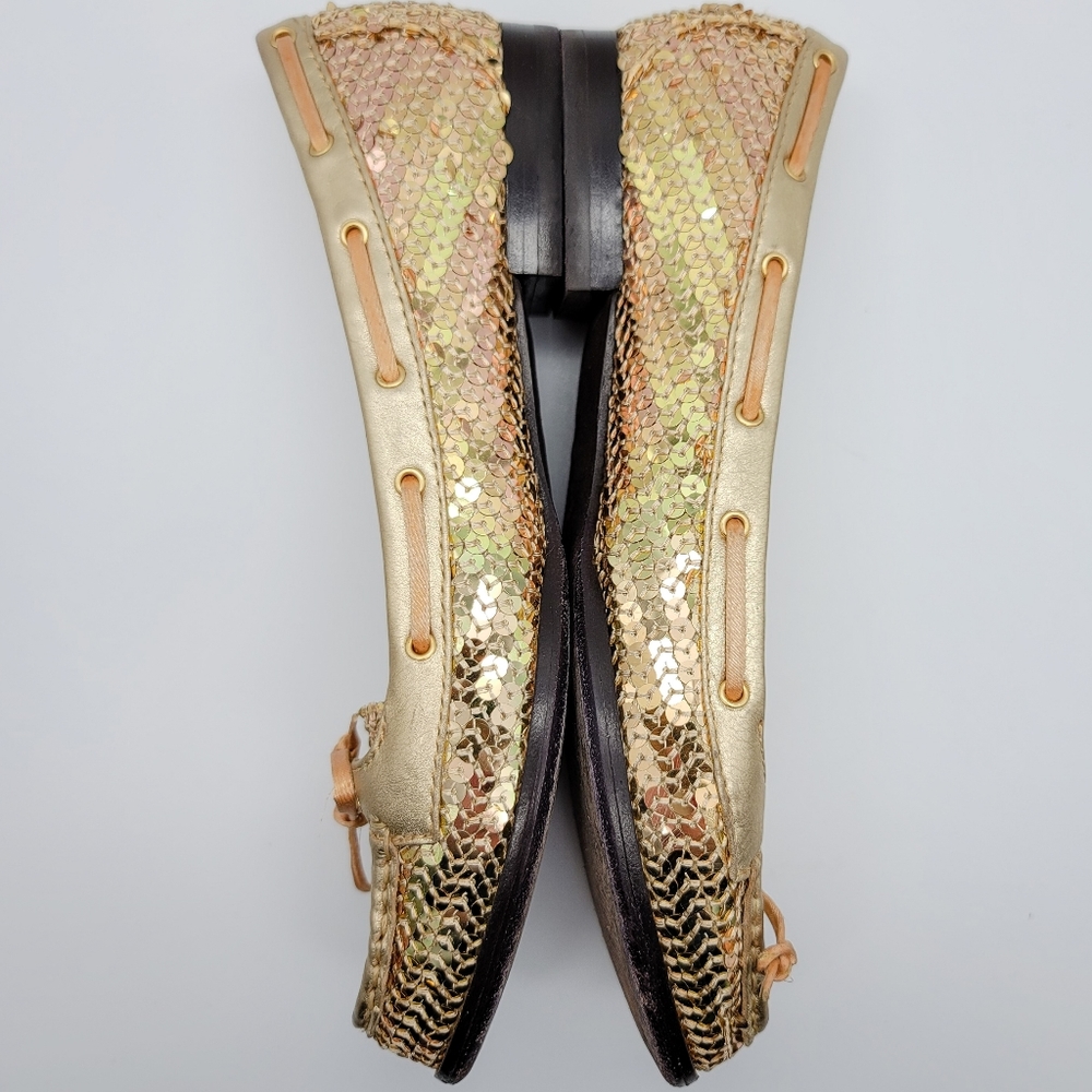 Michael Michael Kors Rose /Gold Sequin Loafers - Picture 6 of 16